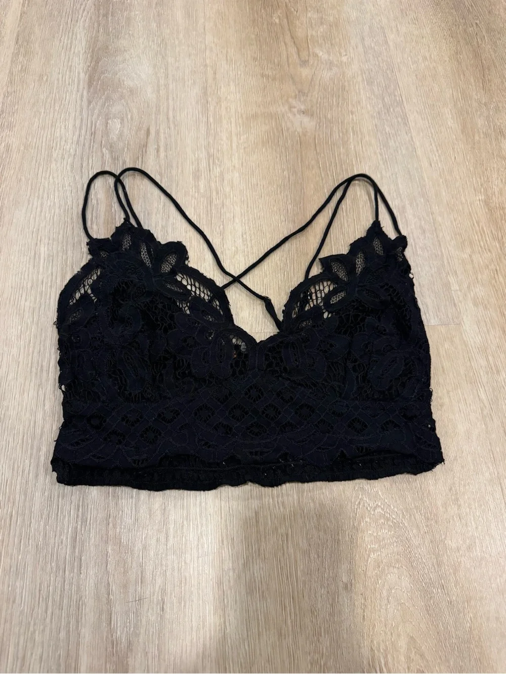 Free People Lace Black Bralette